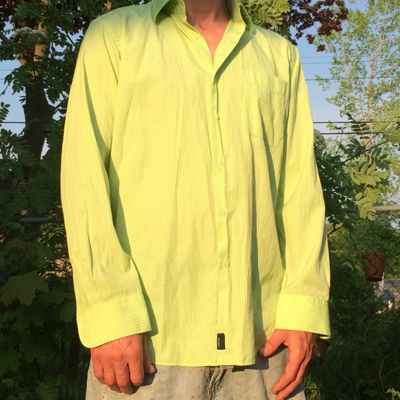 Neon green dress shirt - Picture 1 of 2